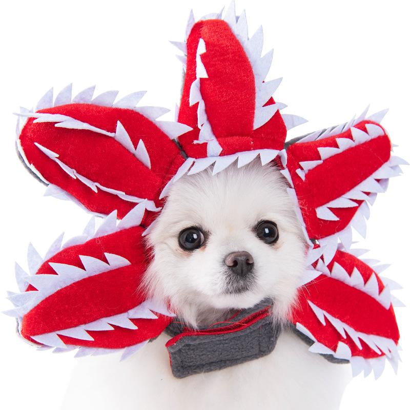 2025 New Funny Dog Costume with Pet Wig, Role Play Horror Costume with Knife, Creative Pet Costume Suitable for Small, Medium and Large Dogs, Cats and Puppies, Halloween Costume Funny