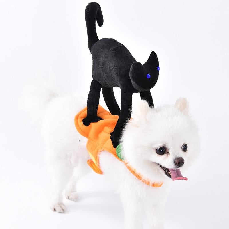 2025 New Funny Dog Costume with Pet Wig, Role Play Horror Costume with Knife, Creative Pet Costume Suitable for Small, Medium and Large Dogs, Cats and Puppies, Halloween Costume Funny